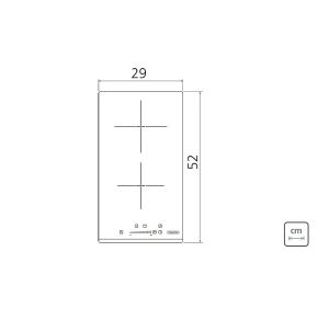 Cooktop de Indução 2 Bocas Dominó Slider 2Ei 30 - Tramontina 