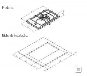 Cooktop a Gás Dominó em Aço Inox 1 Boca - Tramontina