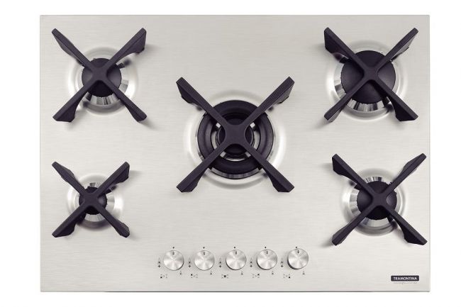 Cooktop a Gás Penta Inox 5GX 70 Safestop - Tramontina