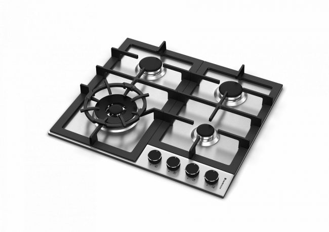 Cooktop Zurique Gás 4 Bocas Inox 60Cm Bivolt - Debacco