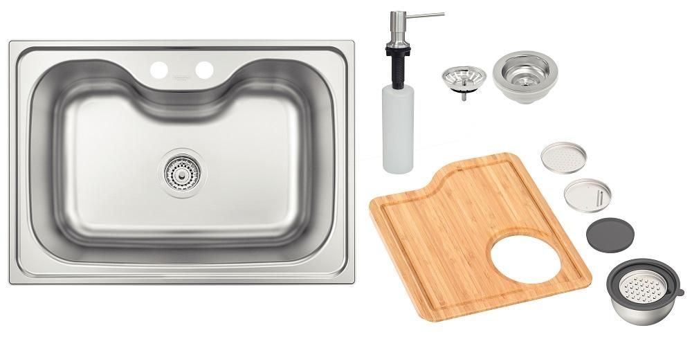 Cuba Morgana 60 FX em Aço Inox com Dosador de sabão Tábua e Bowl Ralador- Tramontina- 93806/132