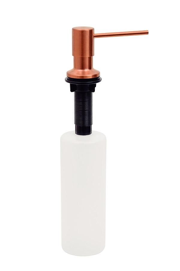 Dosador de Sabão Tramontina em Aço inox Rose Gold com Recipiente Plástico 500 ml com revestimento PVD