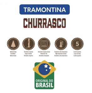 Kit Para Churrasco 15 Peças Madeira Polywood - Tramontina