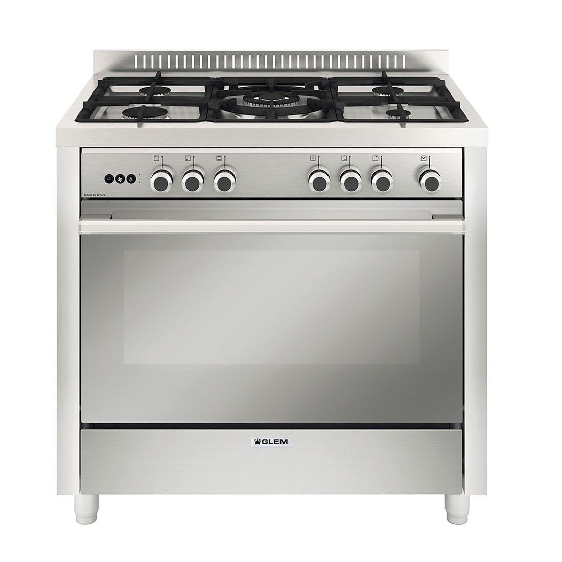 Fogão Matrix 5 Bocas Com Forno A Gás 120 Litros 90Cm Glem - 220V