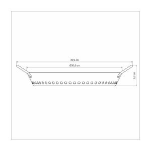 Grelha De Churrasco Para Vegetais 30 Cm Alumínio Tramontina