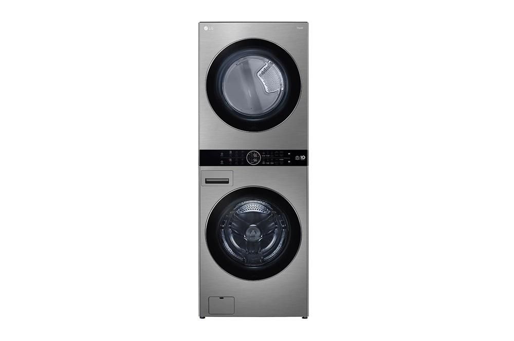 Lavadora e Secadora Elétrica Smart LG WashTower™ 17kg Aço Escovado com Inteligência Artificial AIDD™ - WK17VS6A