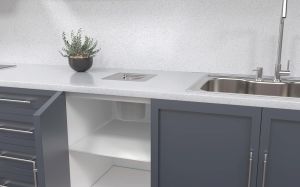 Lixeira de Embutir Clean Square em Aço Inox com Balde Plástico 5 L - Tramontina