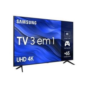Smart TV 70 Polegadas Samsung UHD 4K, 3 HDMI, 1 USB, Bluetooth, Wi-Fi, Gaming Hub, Tela sem limites, Alexa built in - UN70CU7700GXZD