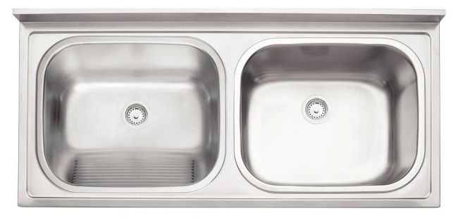 Tanque Duplo de Apoio Hera Duo Plus 2C 34+37 L em Aço Inox Acetinado com 2 válvulas - Tramontina